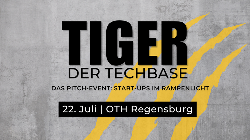 Save the Date: Tiger der TechBase am 22. Juli an der OTH Regensburg